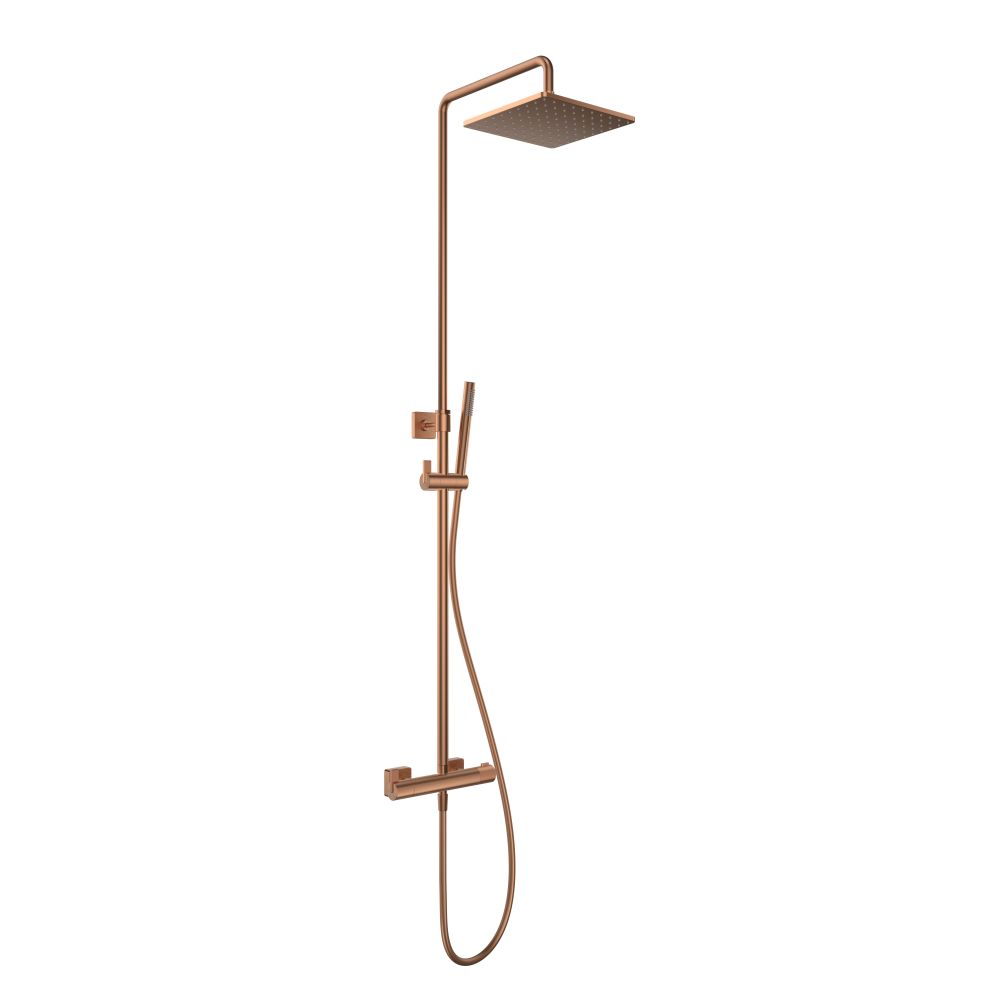 Thane Brushed Bronze Thermostatic Exposed Shower Pack