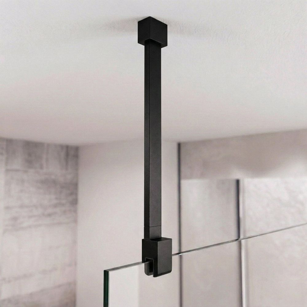 Oxford Black Shower Screen Ceiling Support Arm 800mm