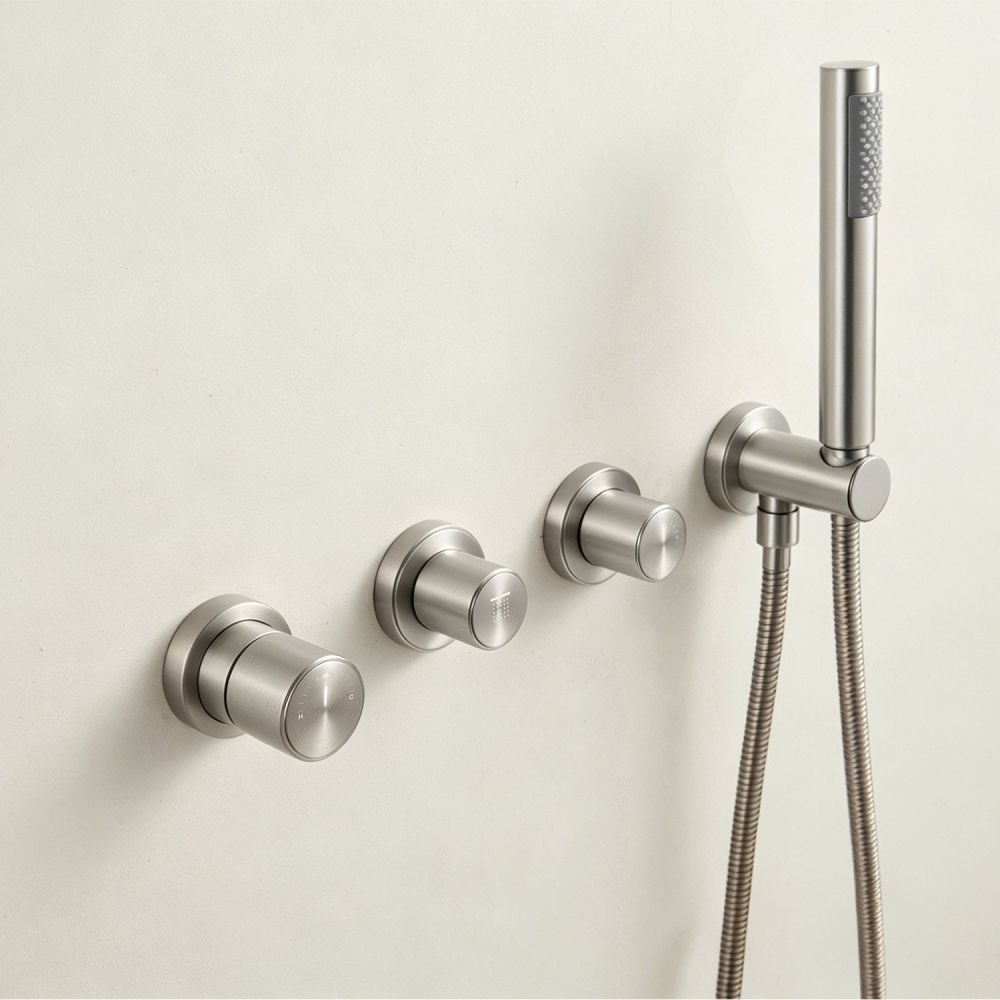 Manisa Brushed Nickel Dual Outlet