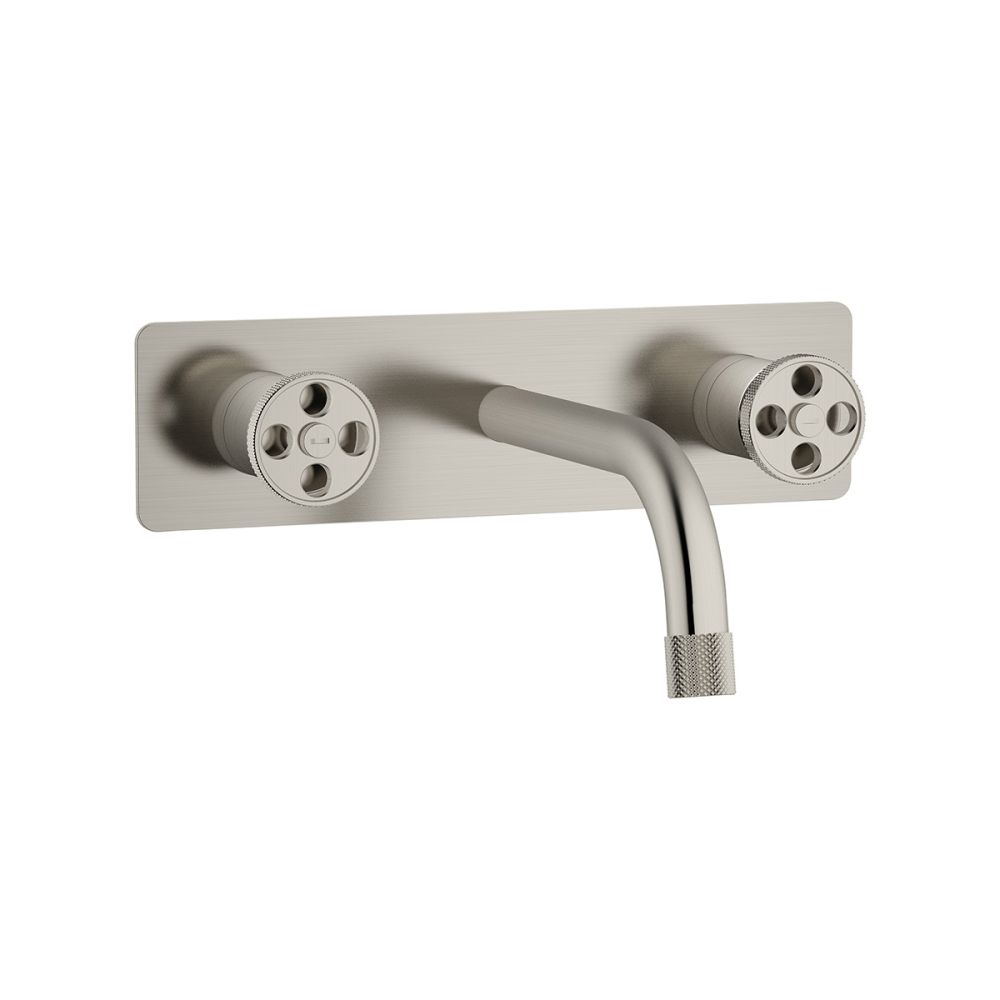 Urban Brushed Nickel Wall Mounted Bath Tap
