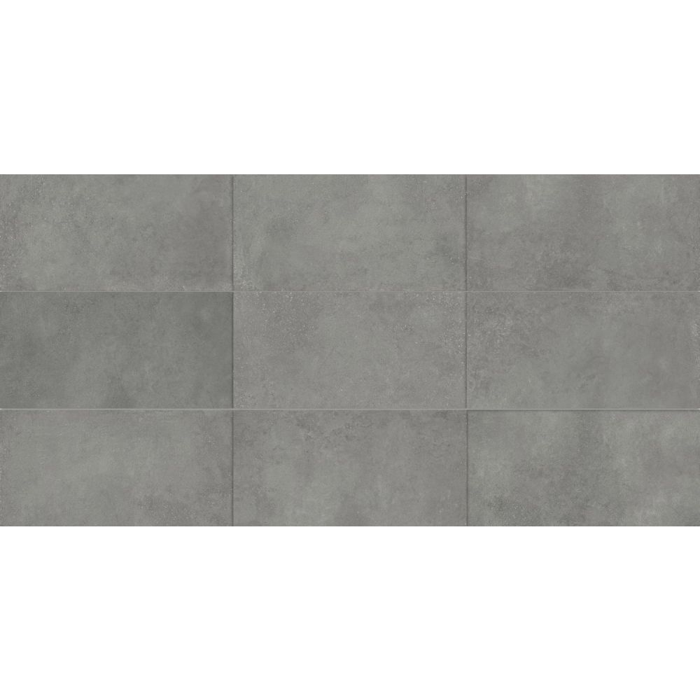 Hamburg Grey Matt Porcelain Tile 600x1200mm