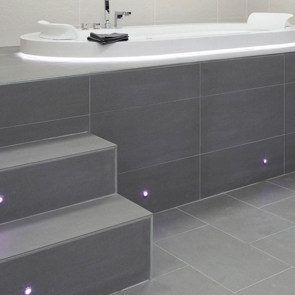 Monarch Dark Grey Gloss Tile 600x600mm