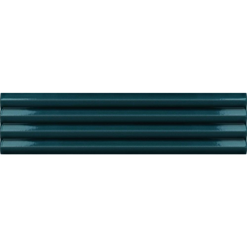 Accordion Ribbed Glacier Matt Ceramic Brick Tile 200x50mm