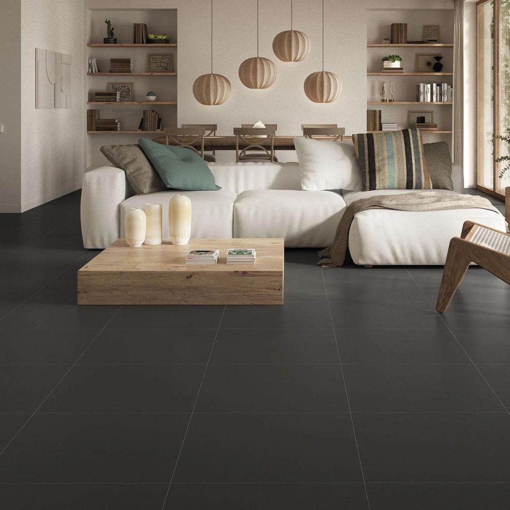 Regal Matt Black Porcelain Tile 300x300mm