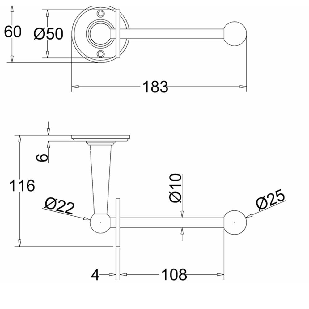 Burlington Chrome Spare WC Roll Holder