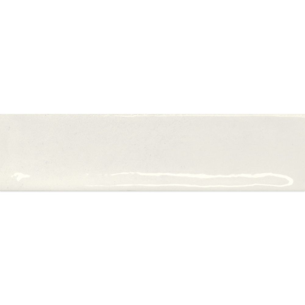 Babylon White Gloss Ceramic Brick Tile 246x60mm