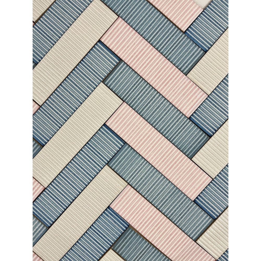 Canillo Blue Gloss Ceramic Brick Tile 300x75mm