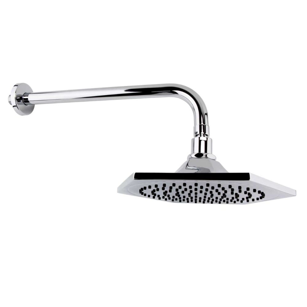 Adonis Chrome Fixed Rainfall Showerhead 200mm