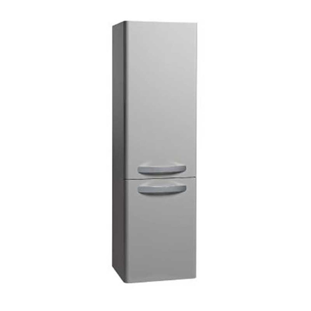 Tavistock Compass Gloss Light Grey Tall Storage Column Cabinet