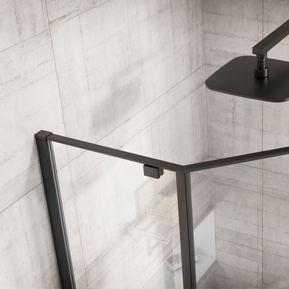 Taylor Black Penta Shower Enclosure 900x900mm