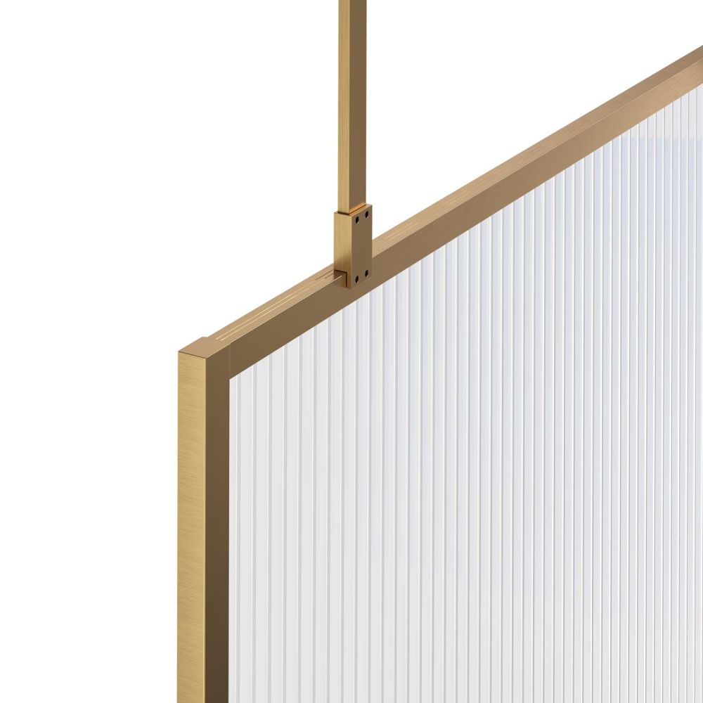 Amien Brushed Gold Shower Screen Ceiling Support Arm 800mm