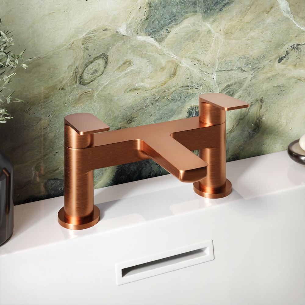 Sora Brushed Bronze Bath Filler 211180
