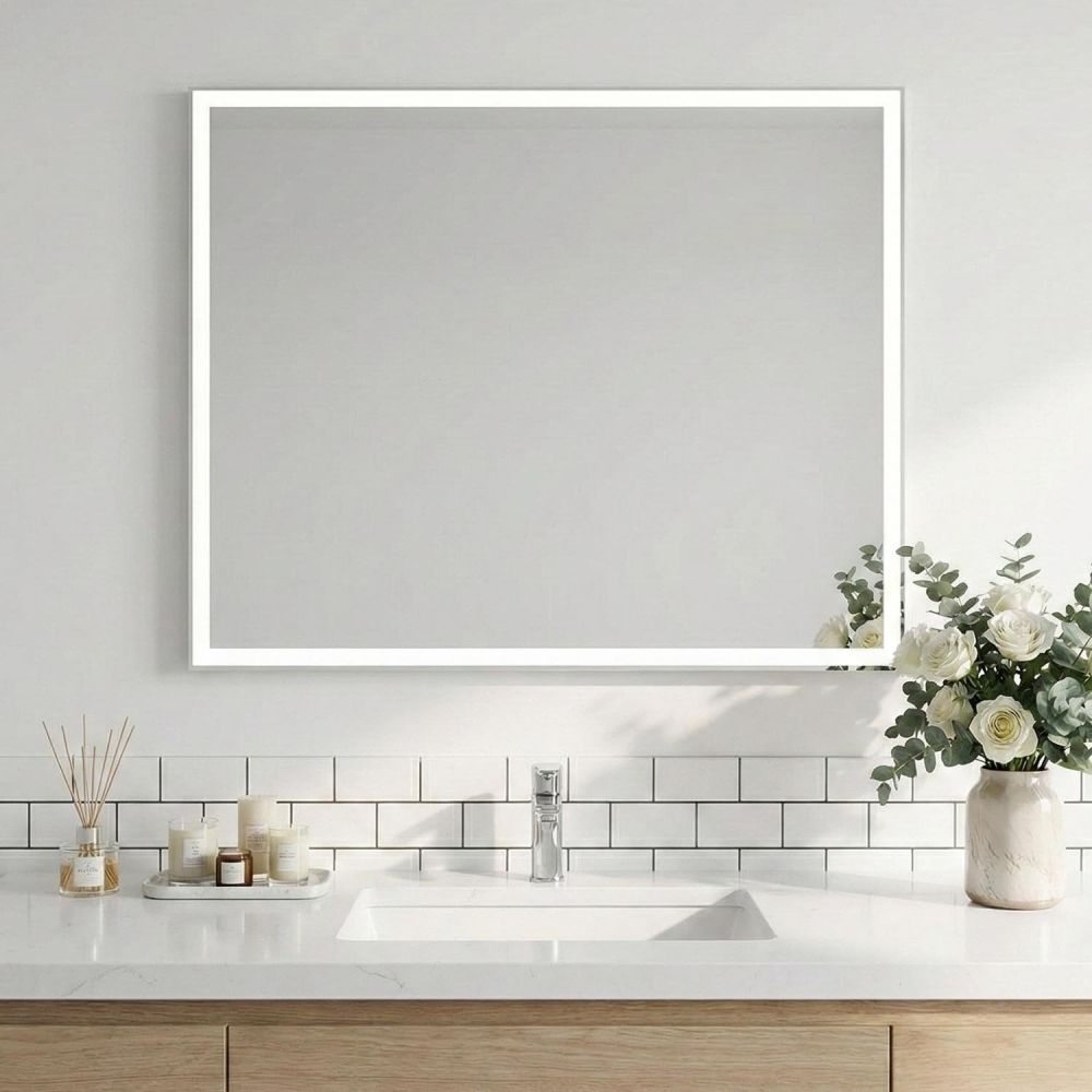 Venn Illuminated LED Heated Bathroom Mirror 750x550mm