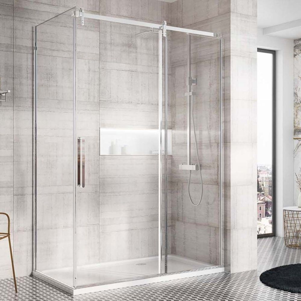 Ryland Chrome Shower Side Panel
