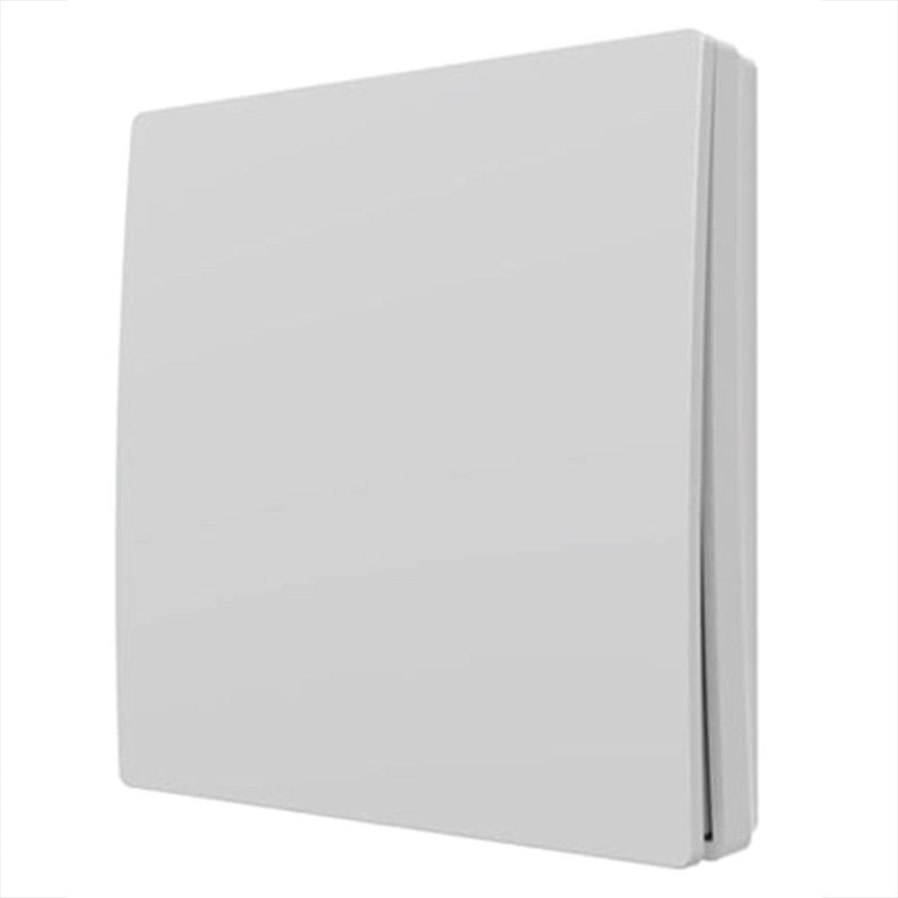 White One Way Kinetic-Push Light Switch with Receiver