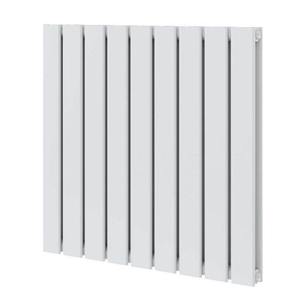 Perth White Double Vertical Flat Panel Radiator 600x680mm