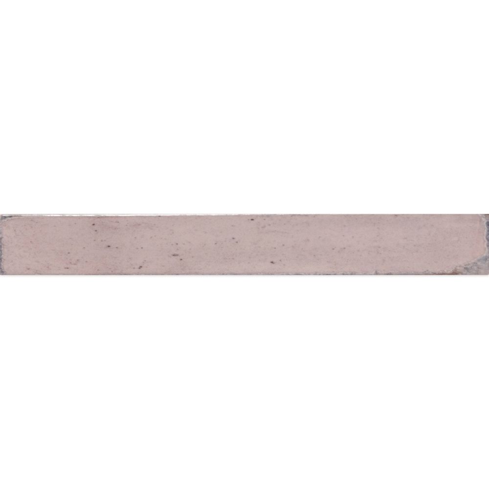 Capri Pink Gloss Ceramic Brick Tile - 400x50mm