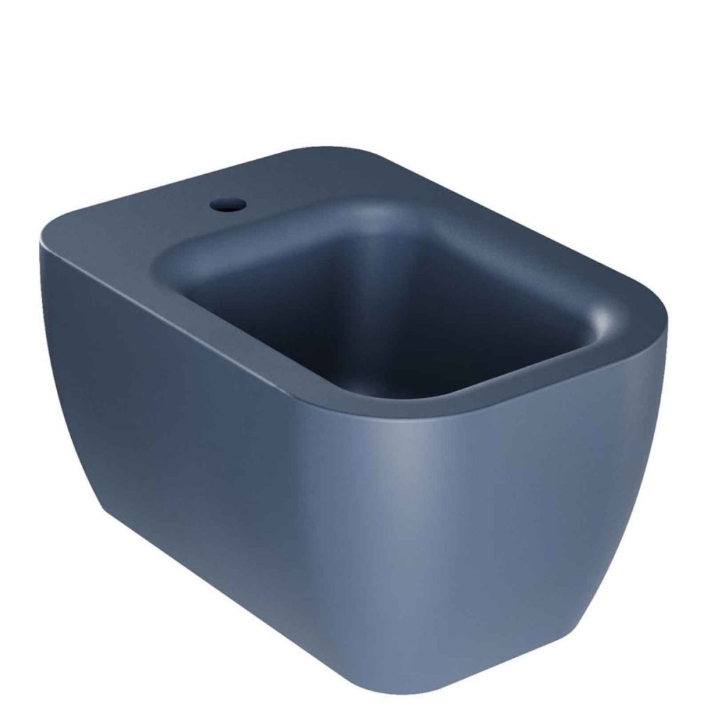 Micheli Matt Navy Wall Hung Bidet