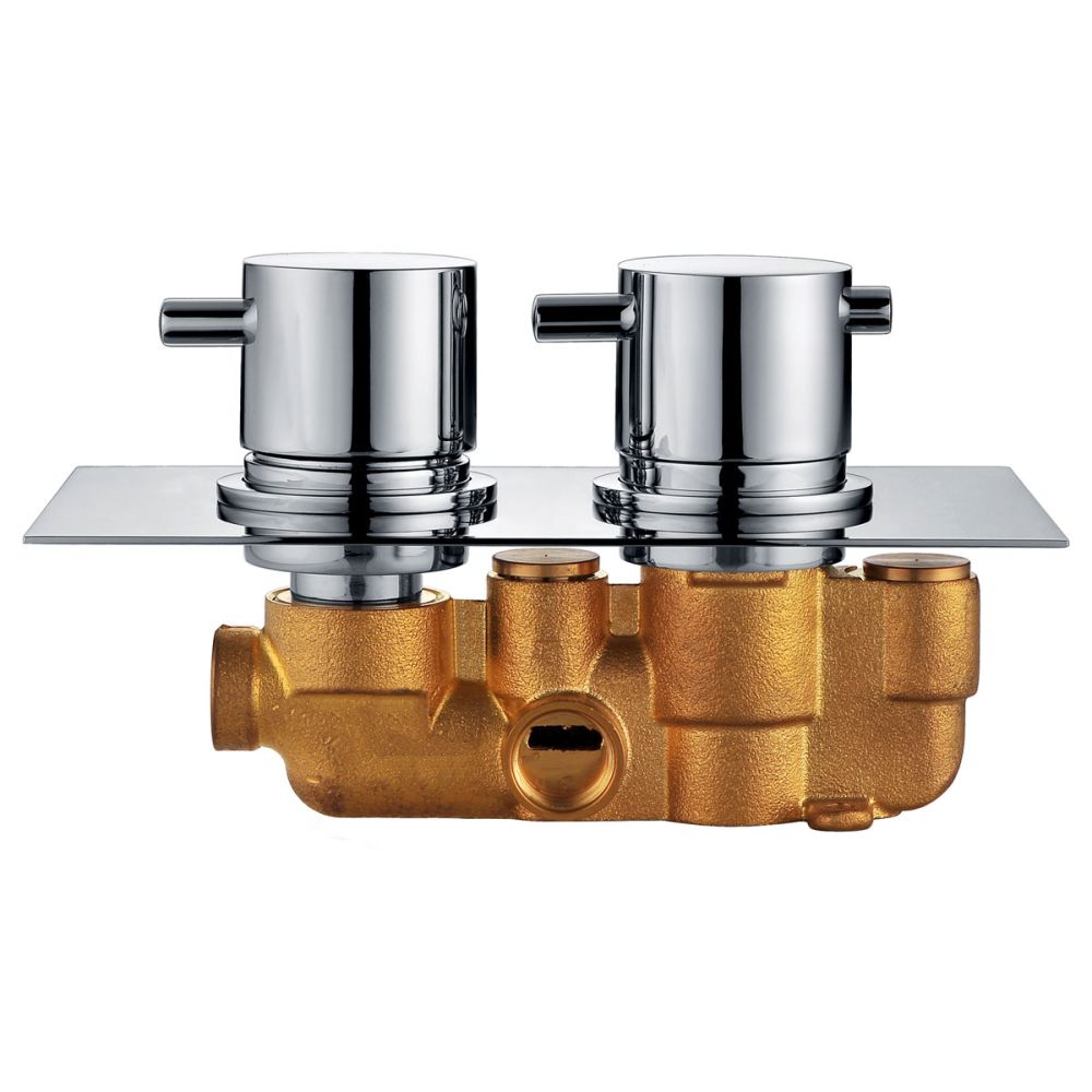 Round Concealed Shower Valve - Single Outlet Chrome