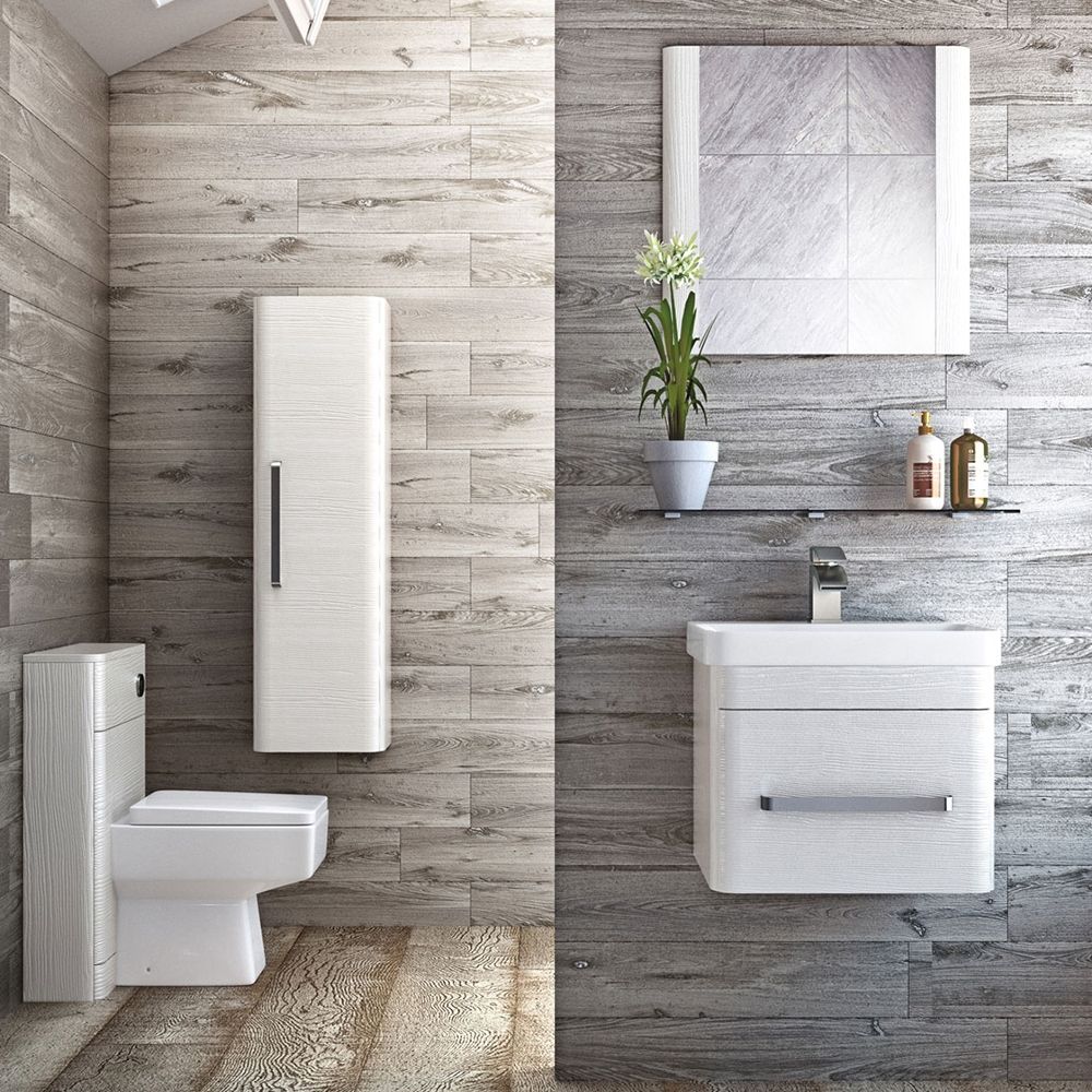 Esk Textured White WC Unit