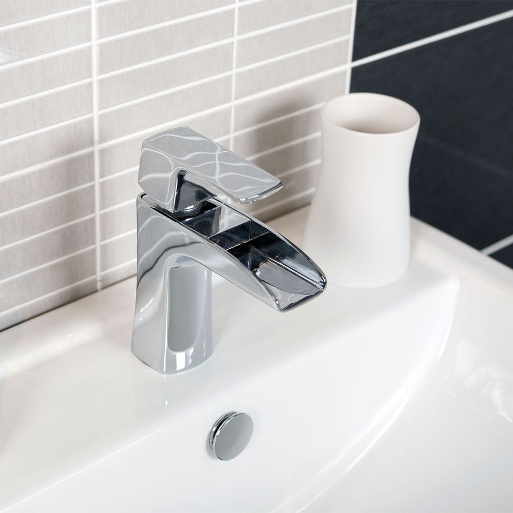 Chrome Waterfall Basin Mixer Tap