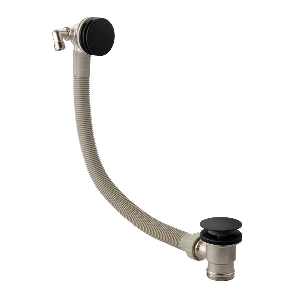 Matt Black Overflow Bath Filler
