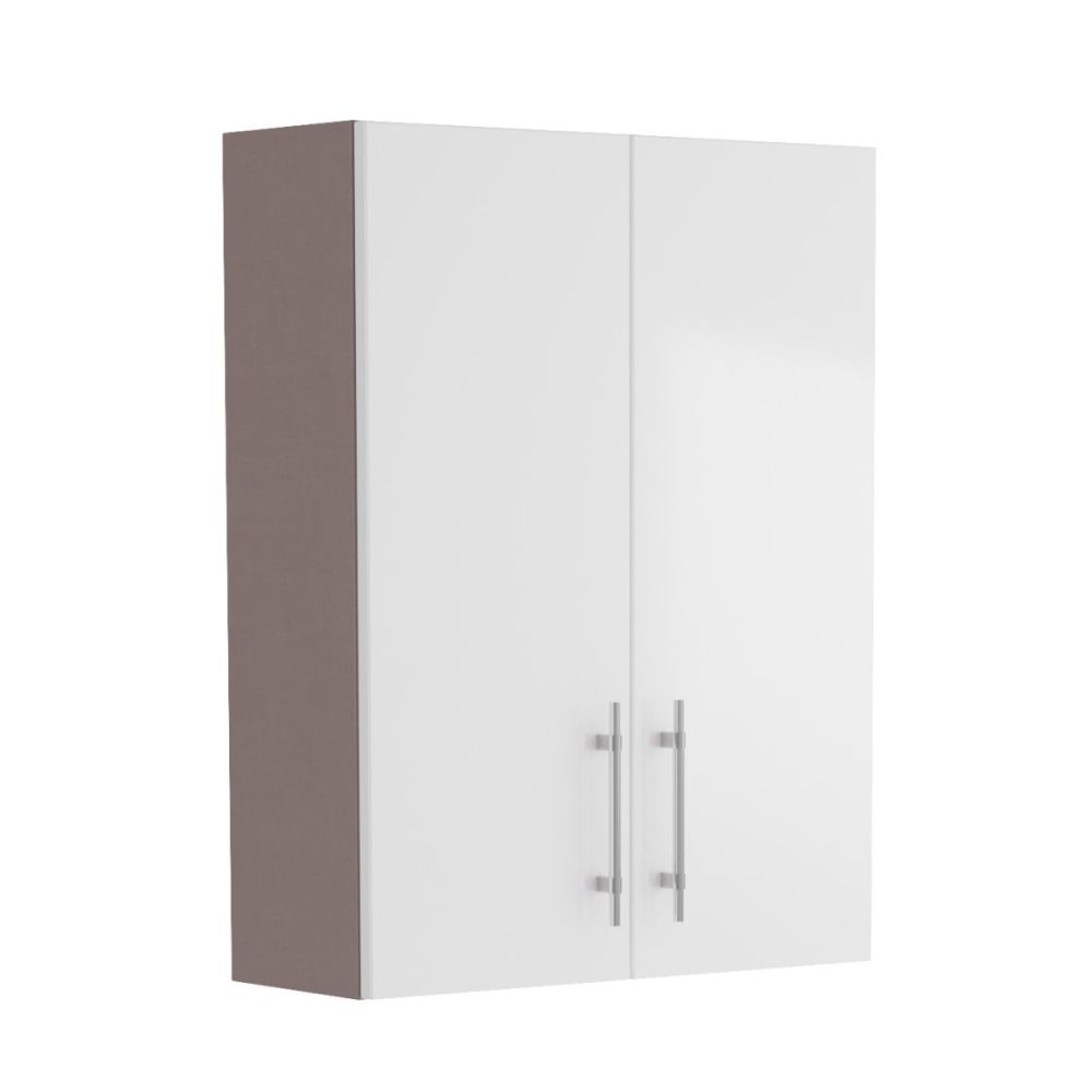 Surrey White Gloss Double Door Fitted Furniture Cabinet 500mm