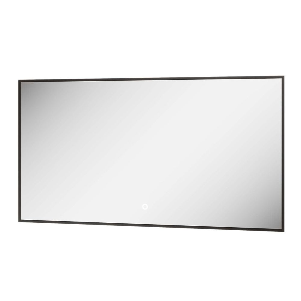 Rione Black Rectangular Backlit LED Heated Mirror 1200x550mm