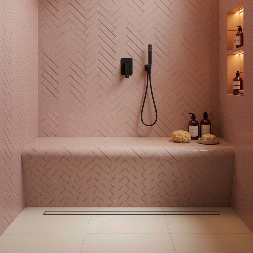 Jackoboard Curved Edge Steamroom & Wetroom Seat