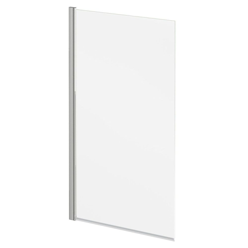 Moxby Brushed Nickel Single Pivot Bath Screen