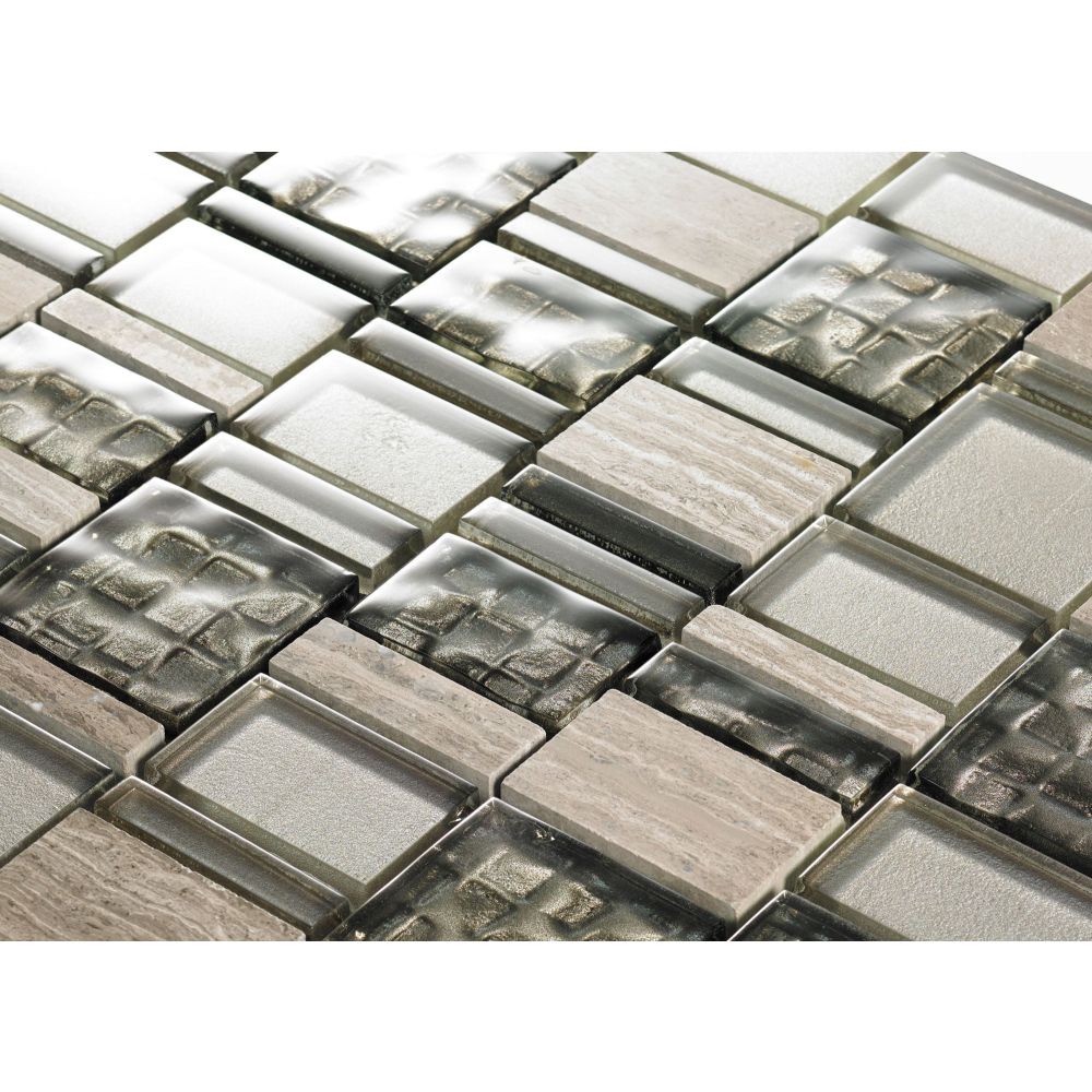 Arturins Silver Travertine Mosaic 300x300mm