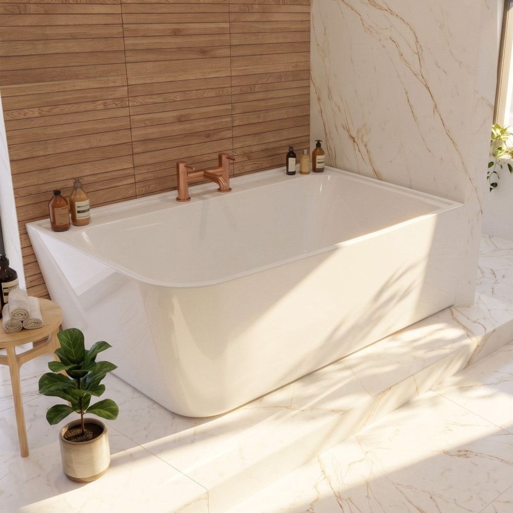 Orchid Left Hand Freestanding Corner Bath