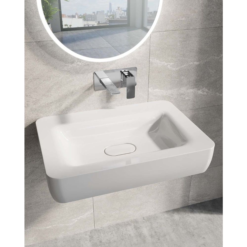 Zena Chrome Wall Mounted Basin Mixer Tap