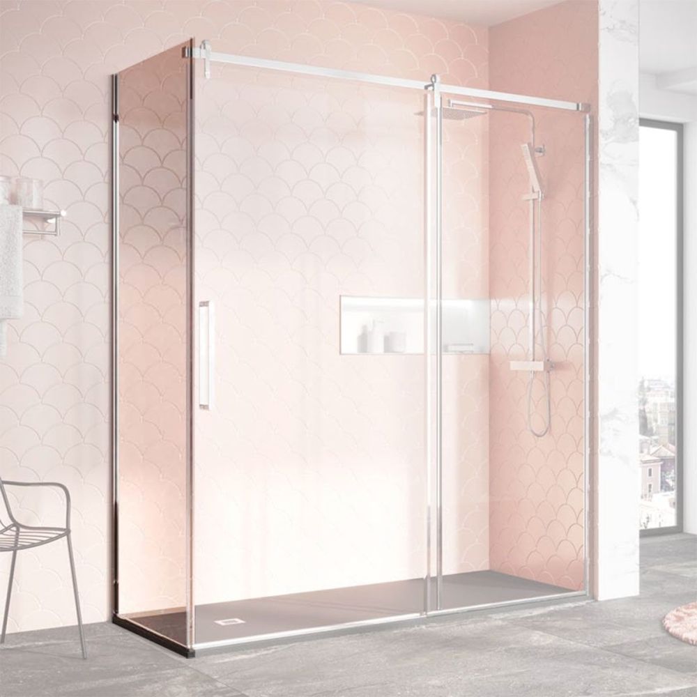 Ryland Chrome Shower Side Panel