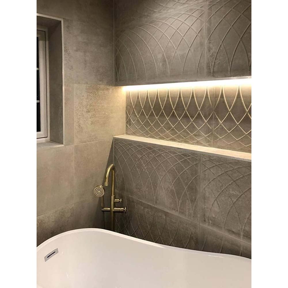 Fontana Ceniza Decor Porcelain Tile 450x900mm