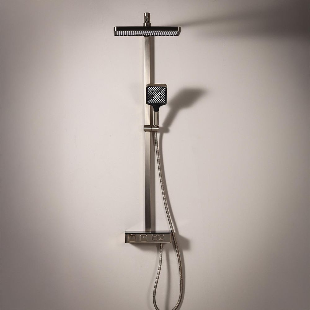 Flint Champagne Gold Thermostatic Shower Pack