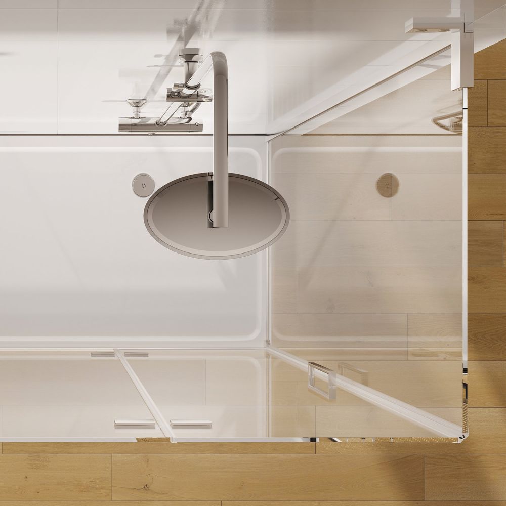 Lanka Chrome Shower Side Panel