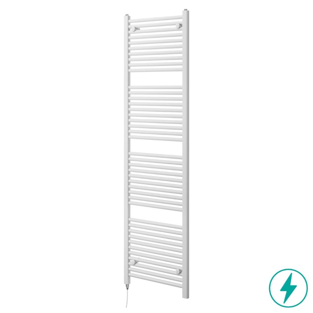 Neptune White Electric Heated Towel Rail 1800x500mm