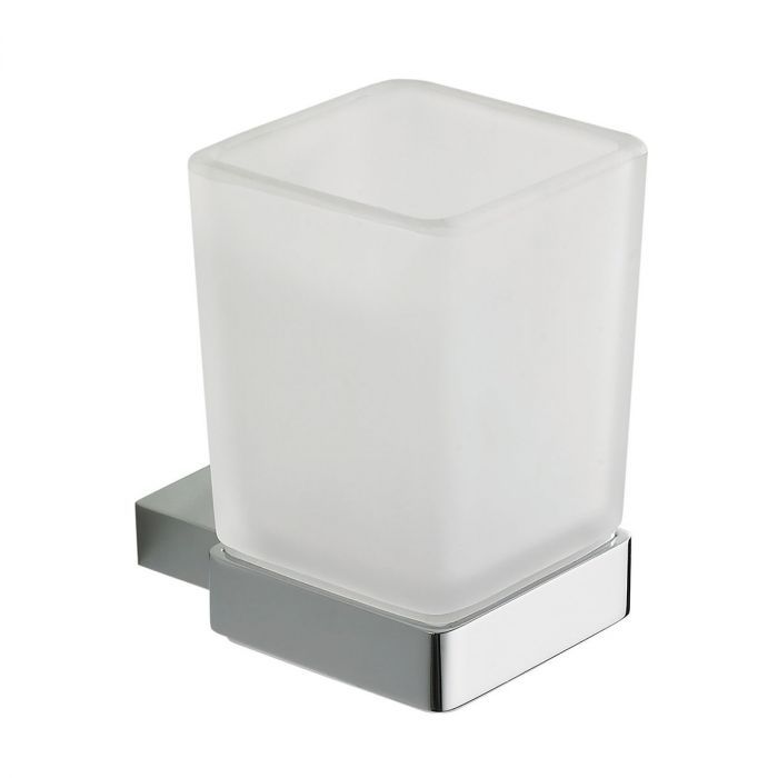 Cubic Chrome 5-Piece Bathroom Accessory Set