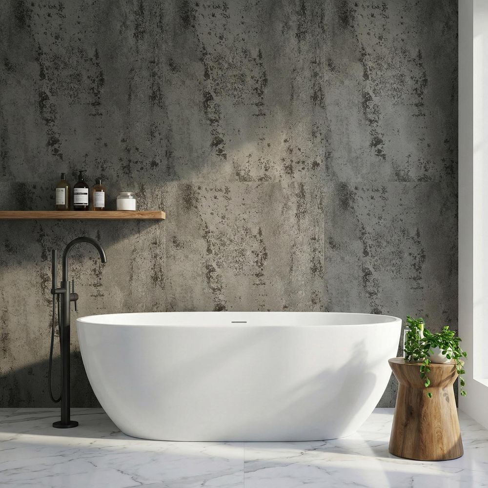 Atlantis Metallic Silver Wall Panel | Waterproof Shower Wall Panel