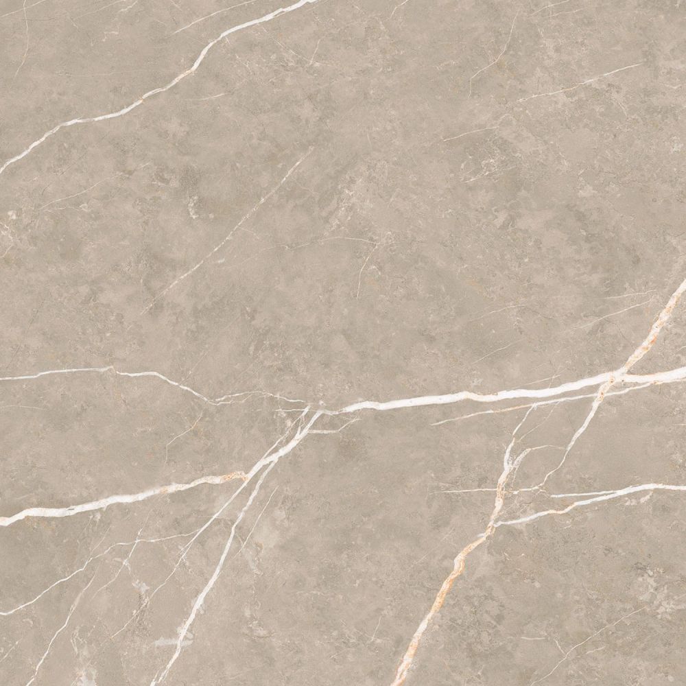 Enigma Greige Polished Porcelain Tile - 600x600mm