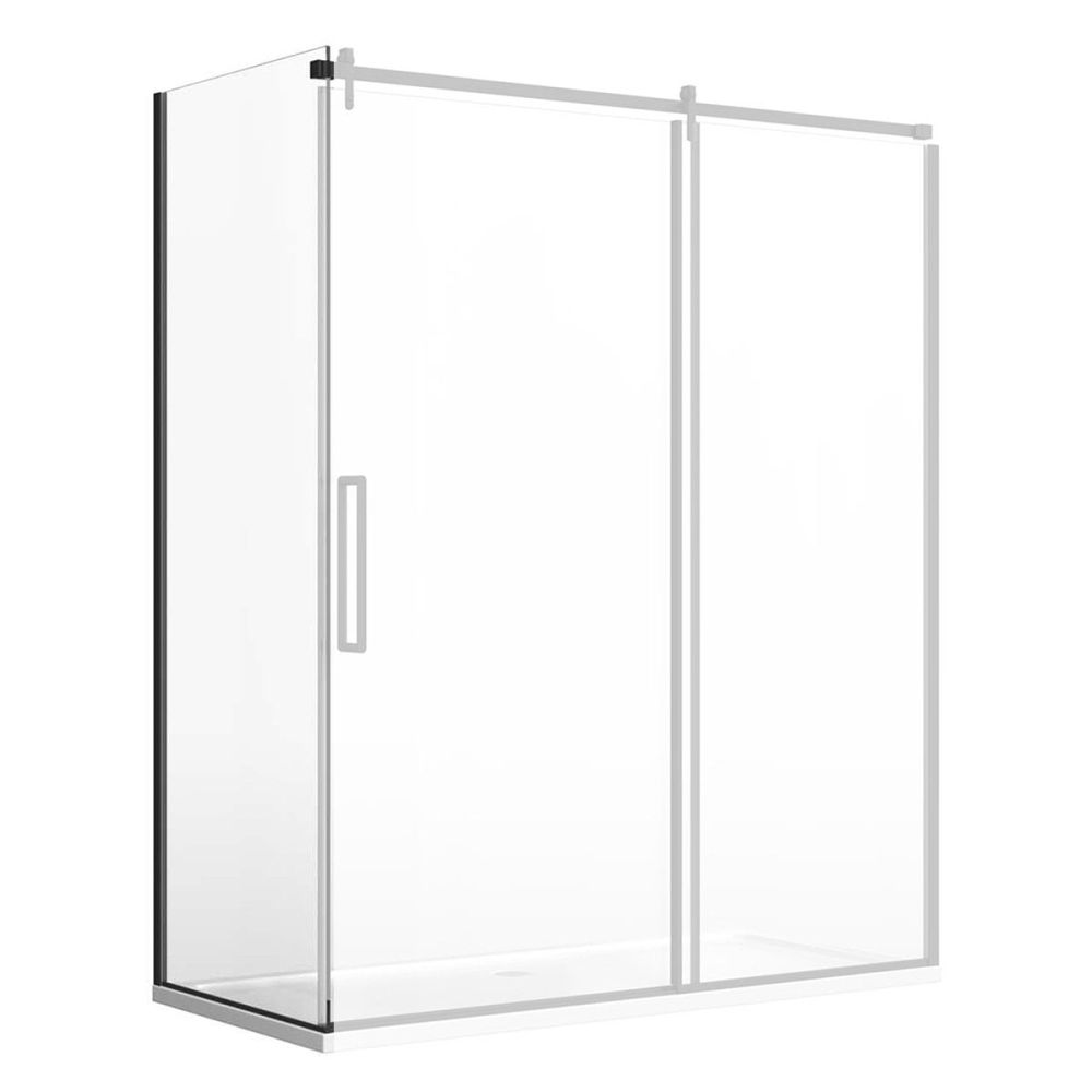 Ryland Black Shower Side Panel