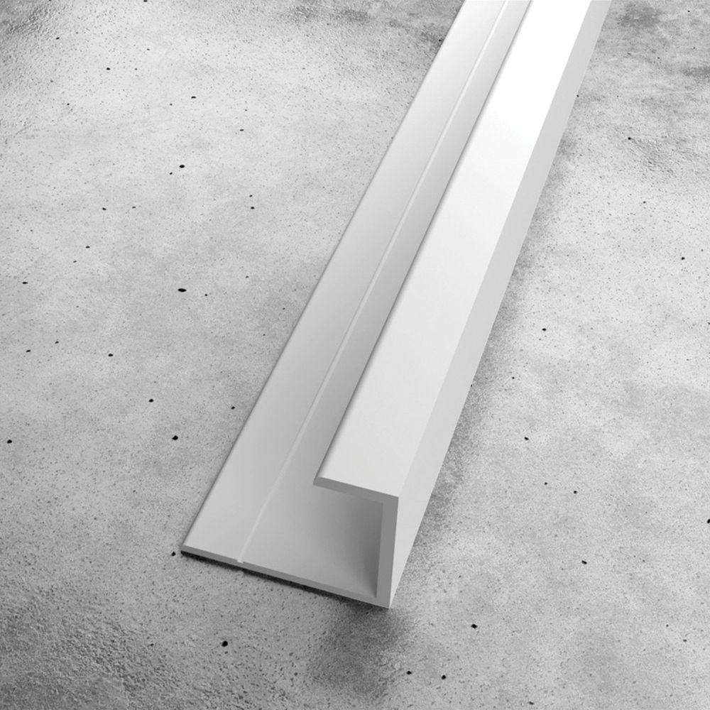 Nuova White Shower Wall Panel End Cap 11.5mm