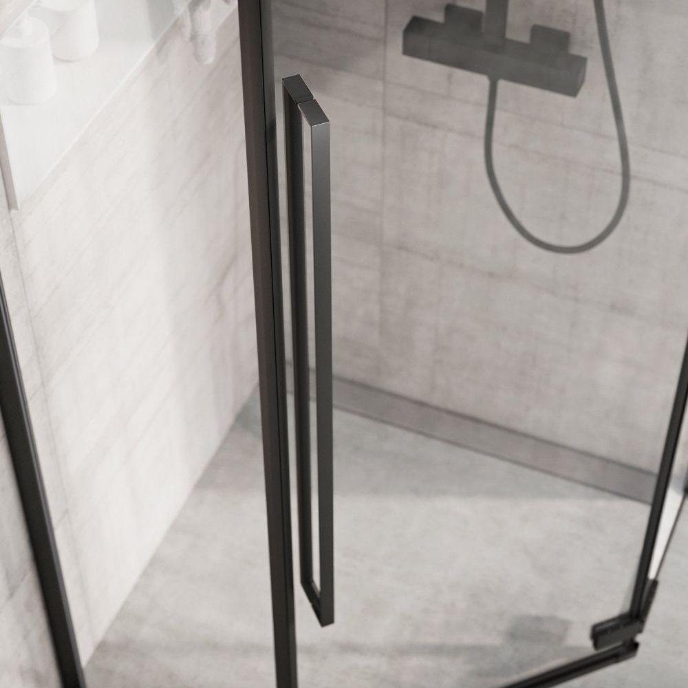 Taylor Black Penta Shower Enclosure 900x900mm