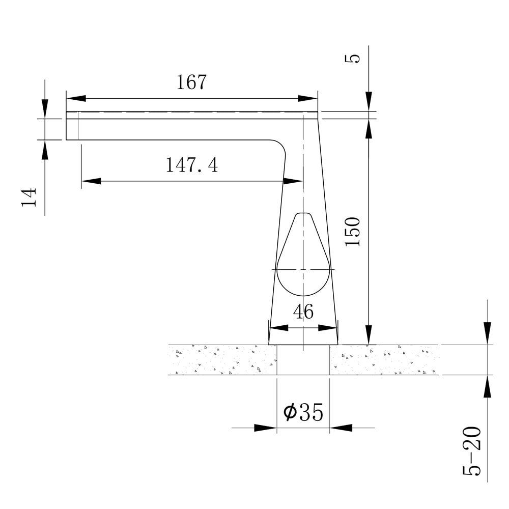 Baylin Chrome Basin Mixer Tap