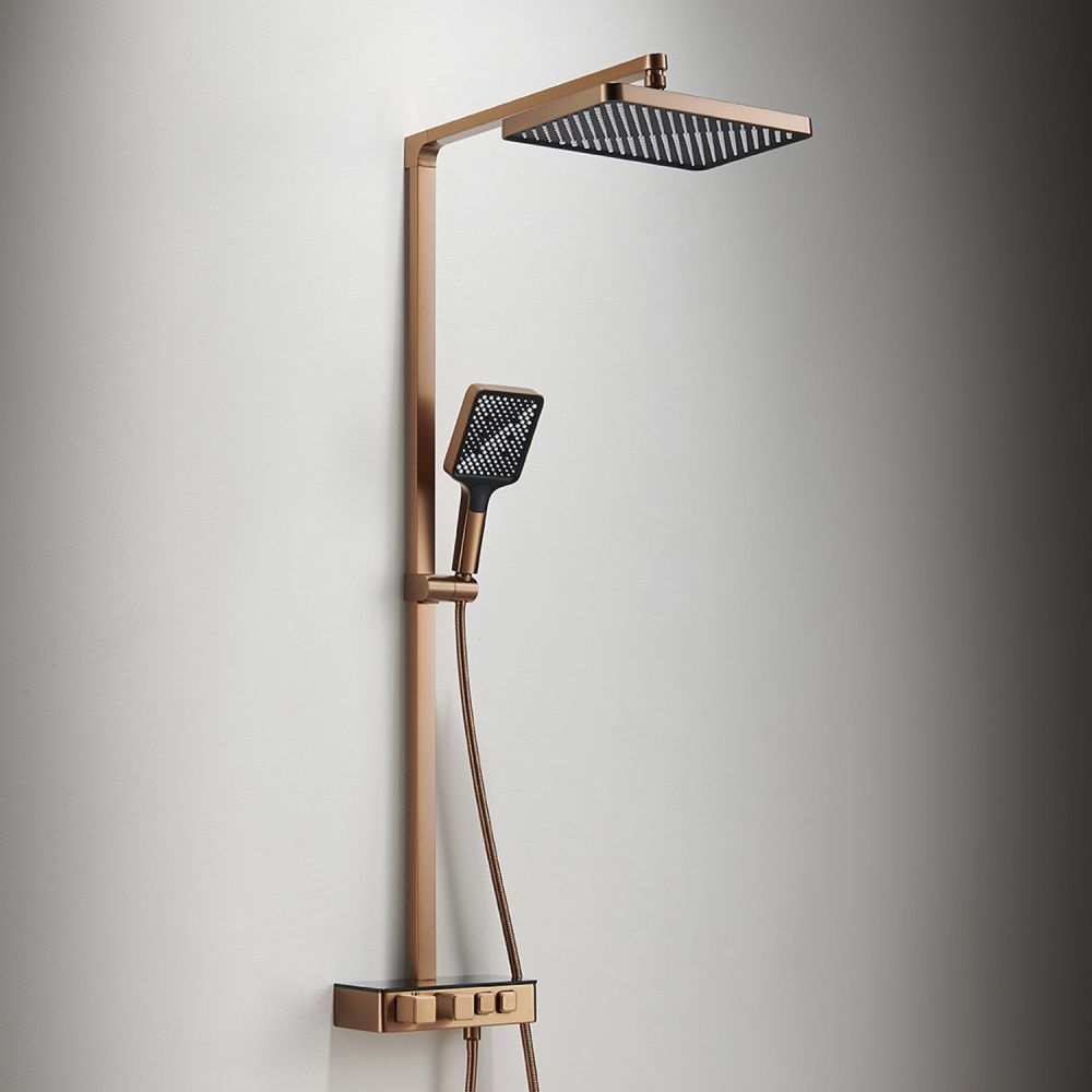 Flint Brushed Bronze Thermostatic Shower Pack