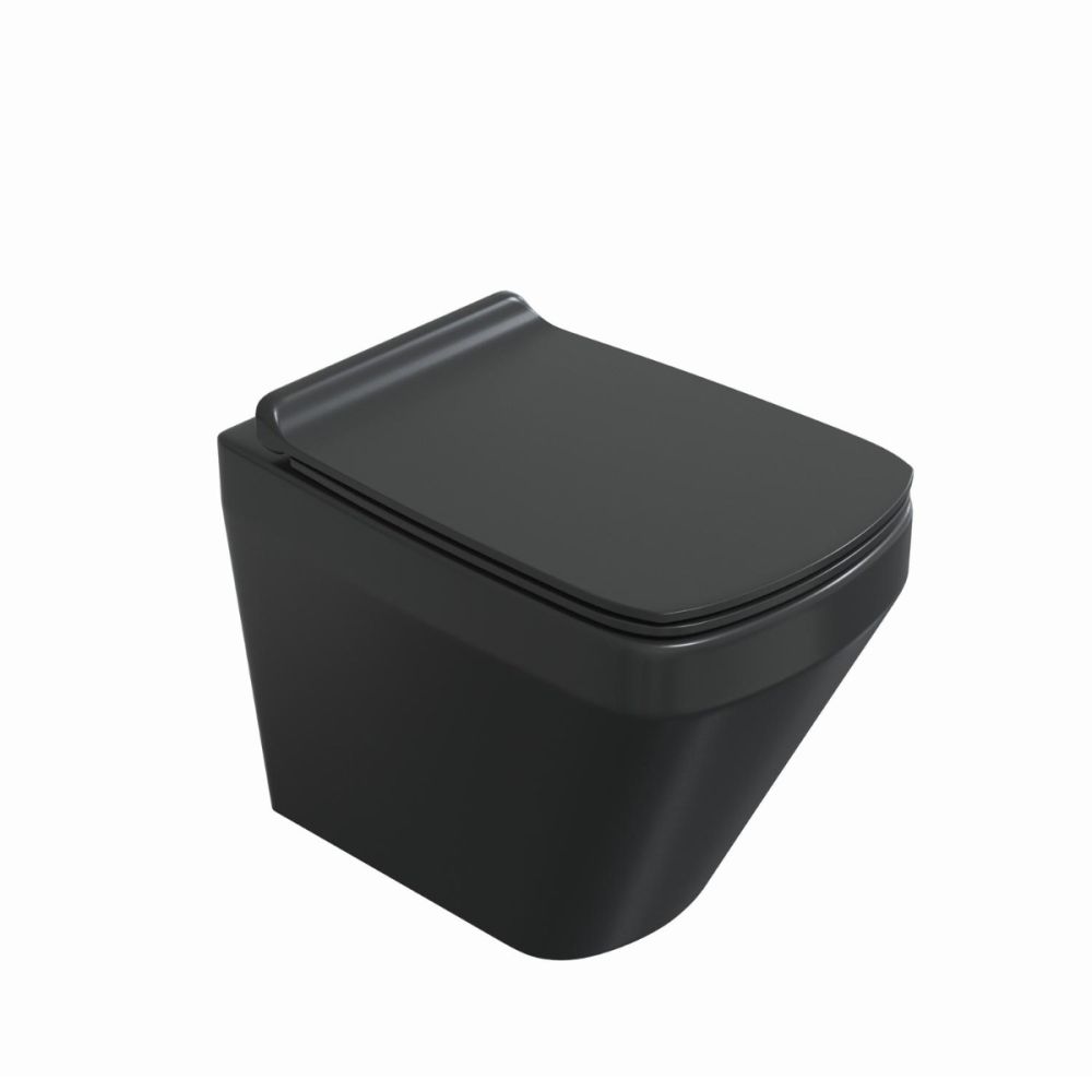 Belgrove Black Back to Wall Toilet