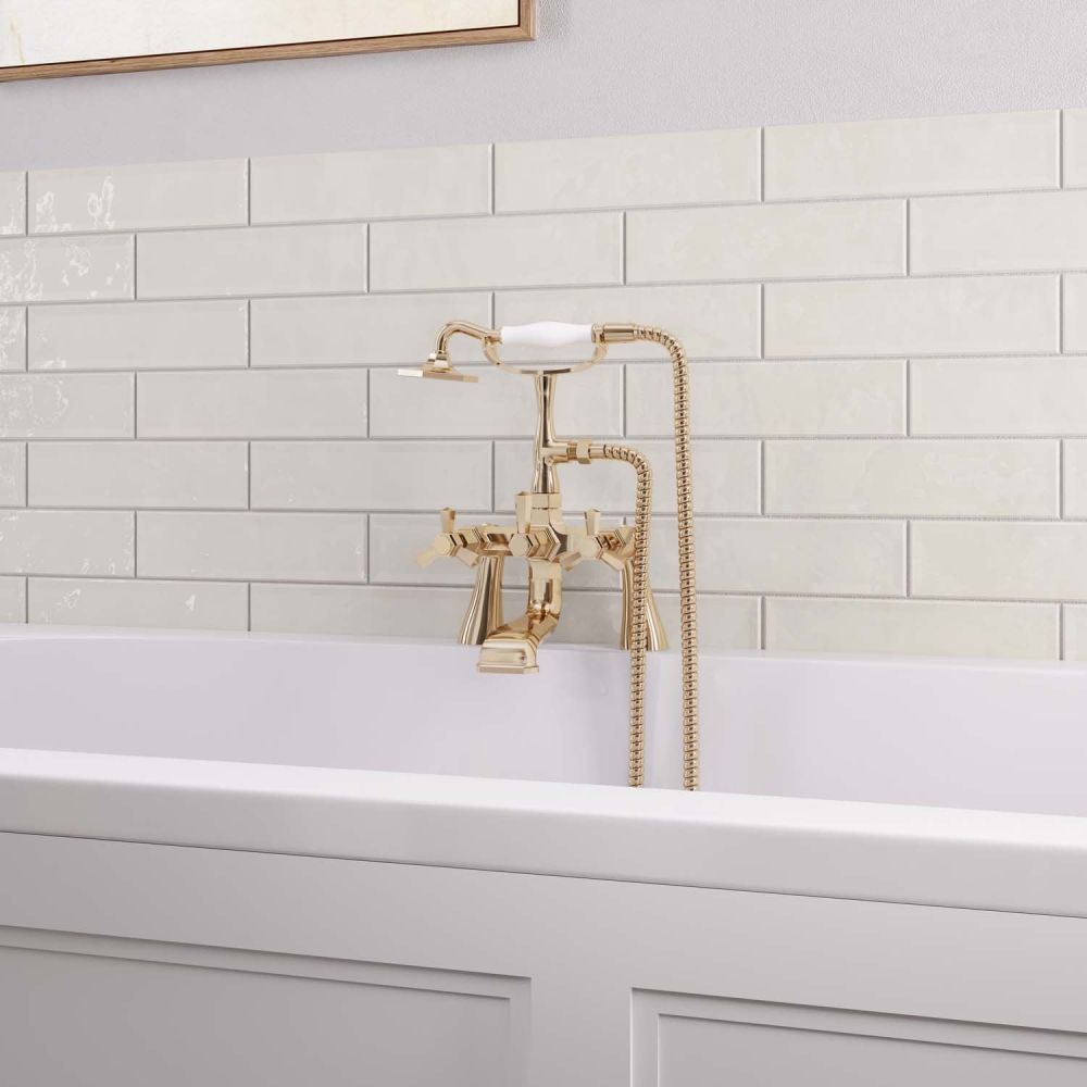 Adonis Gold Bath Shower Mixer Tap Hero