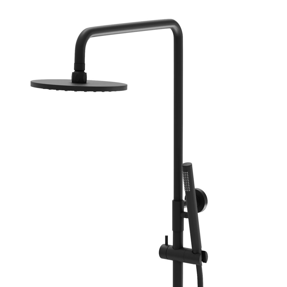 Elora Matt Black Fixed Shower Head