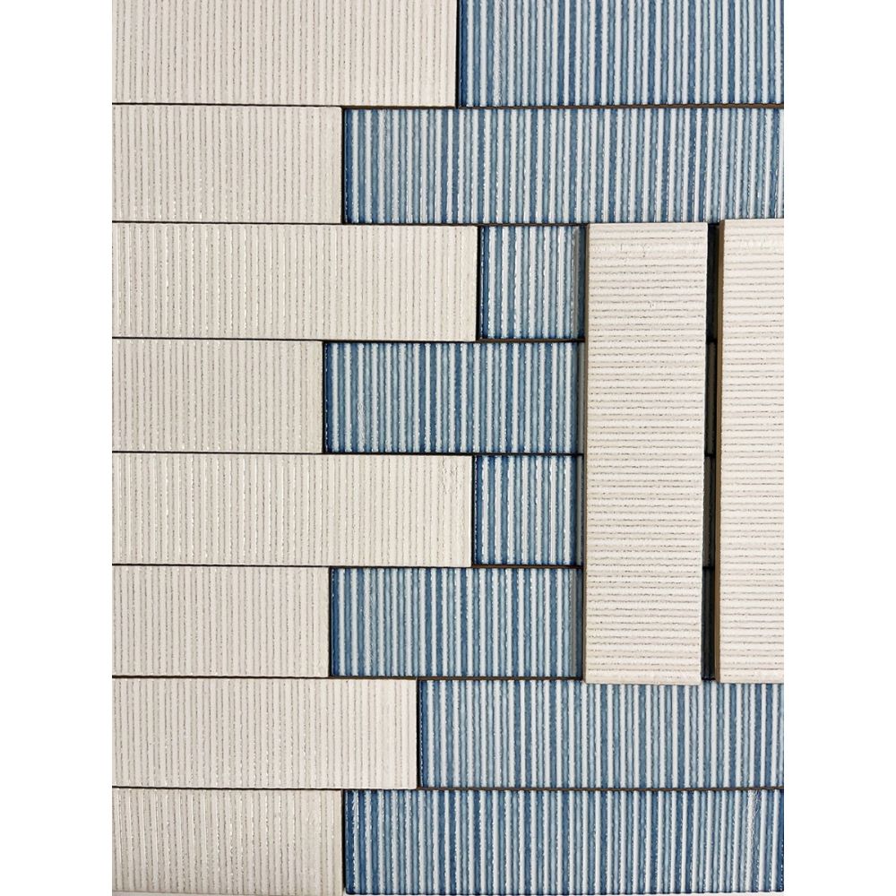 Canillo Blue Gloss Ceramic Brick Tile 300x75mm